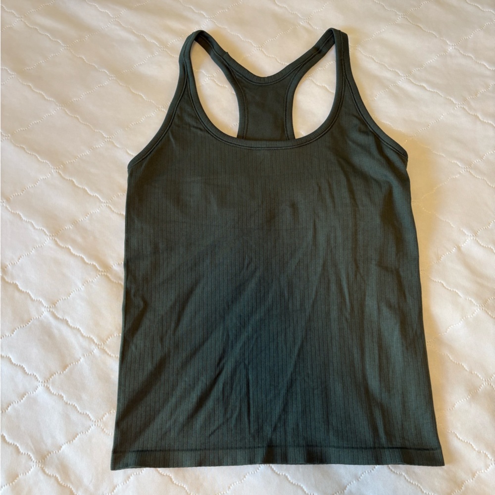 DSG Women's Forest Green Racerback Tank Top